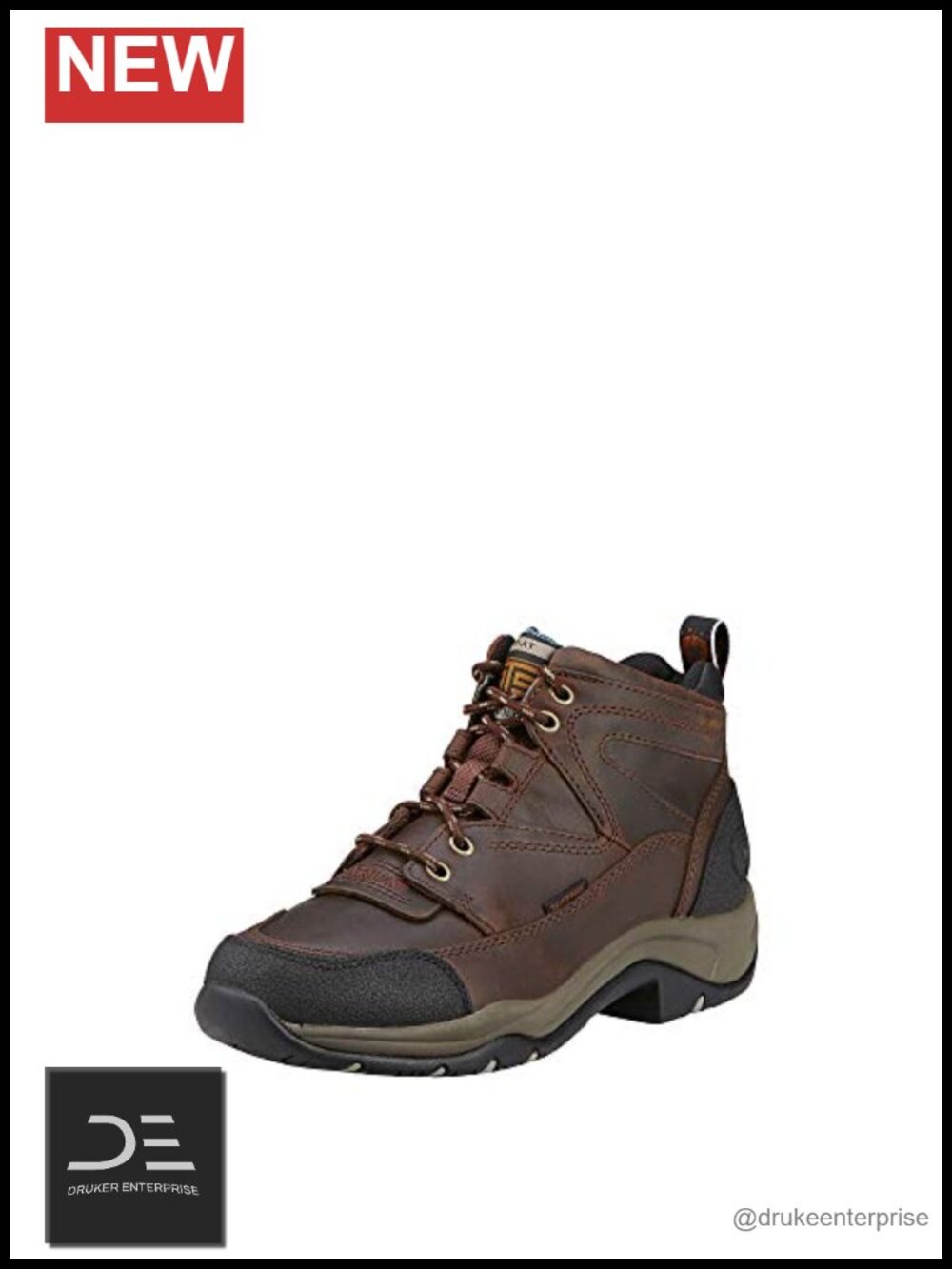Waterproof Leather Riding Boots with Cushioned Insole - Women's